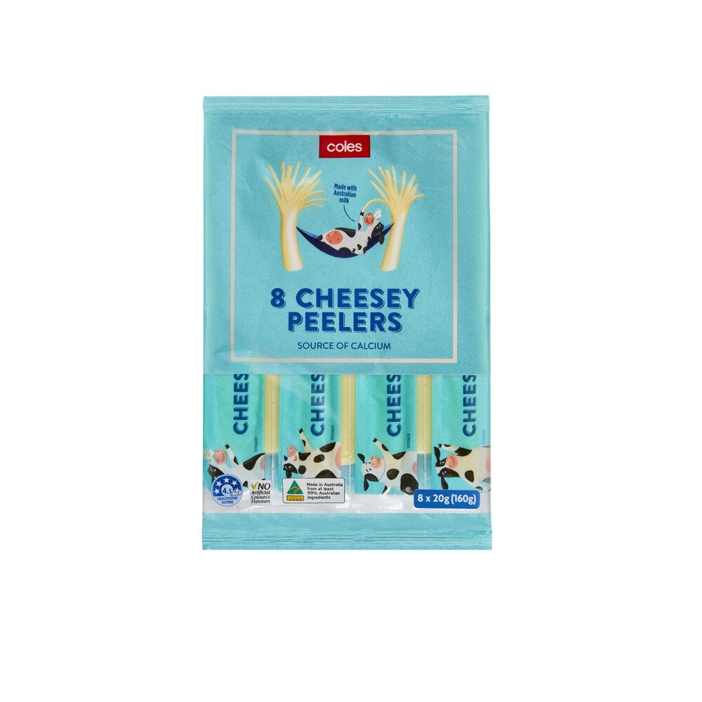 

Coles Cheesey Peelers 8x20g | 160g Australia