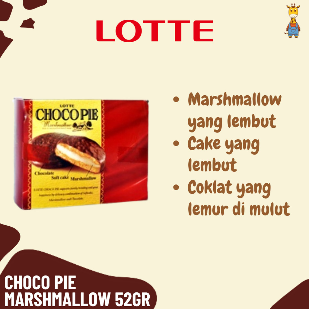 

Lotte Choco Pie Marshmallow 52gr - Soft Cake