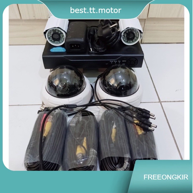 DVR KIT 4CH , 8ch , 16ch paket dvr kit 8 channel plus hardisk 500GB  lengkap dengan 8 pcs cctv