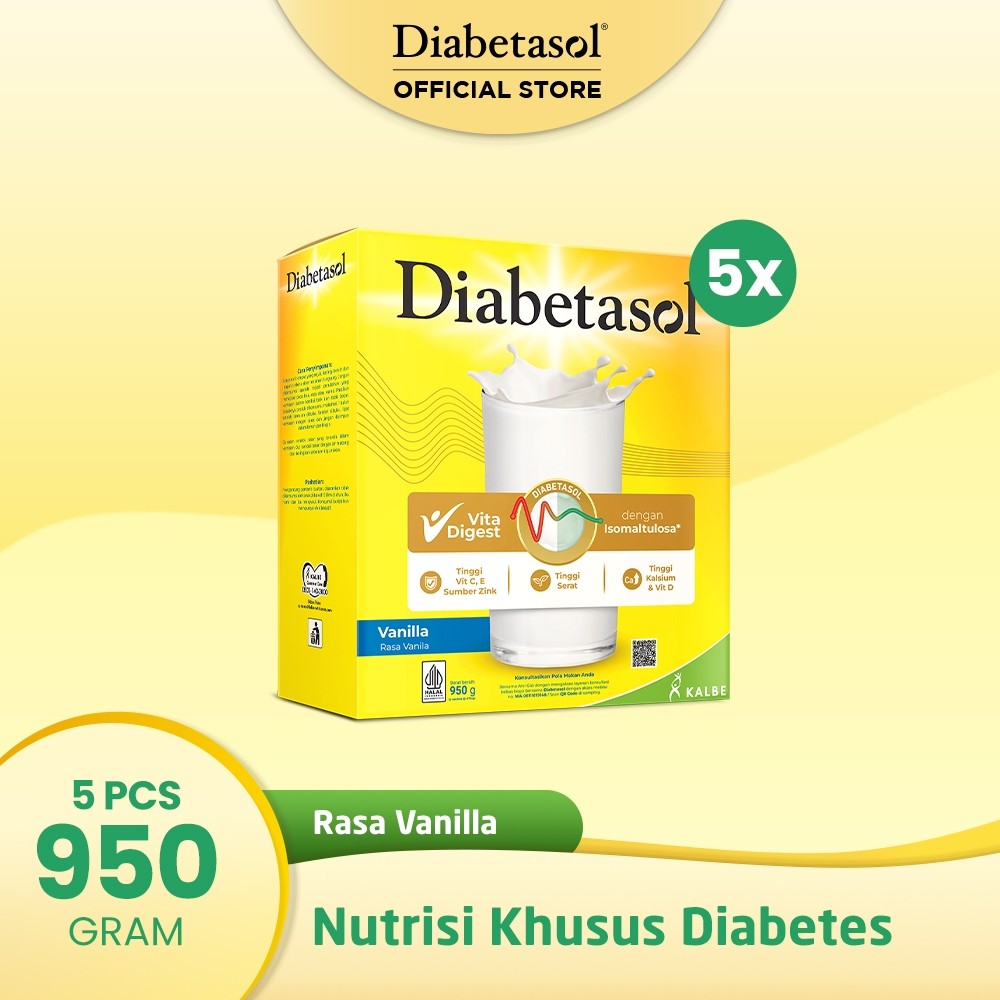 

NEW Diabetasol Jumbo Vanilla 950g (5pcs) PREMIUM