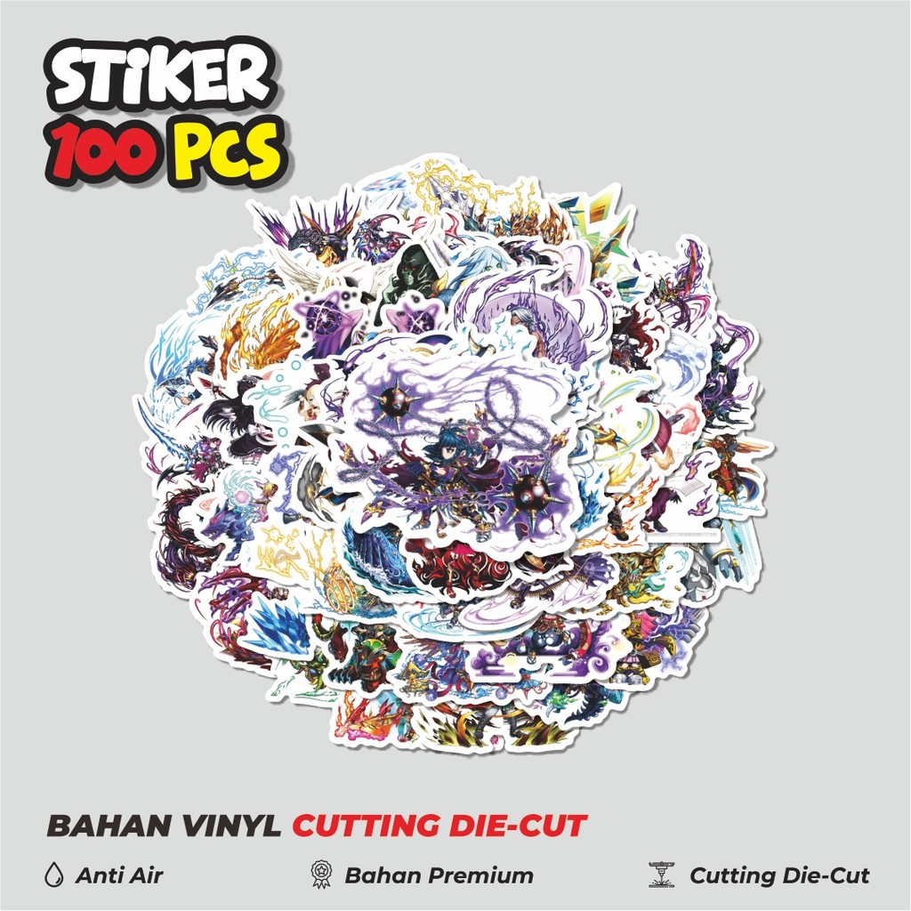 

Terbaru! 50 pcs Stiker Game Series Brave Frontier Karakter Mix 4 Dekorasi Lucu Kreatif untuk Notebook, Skateboard, HP