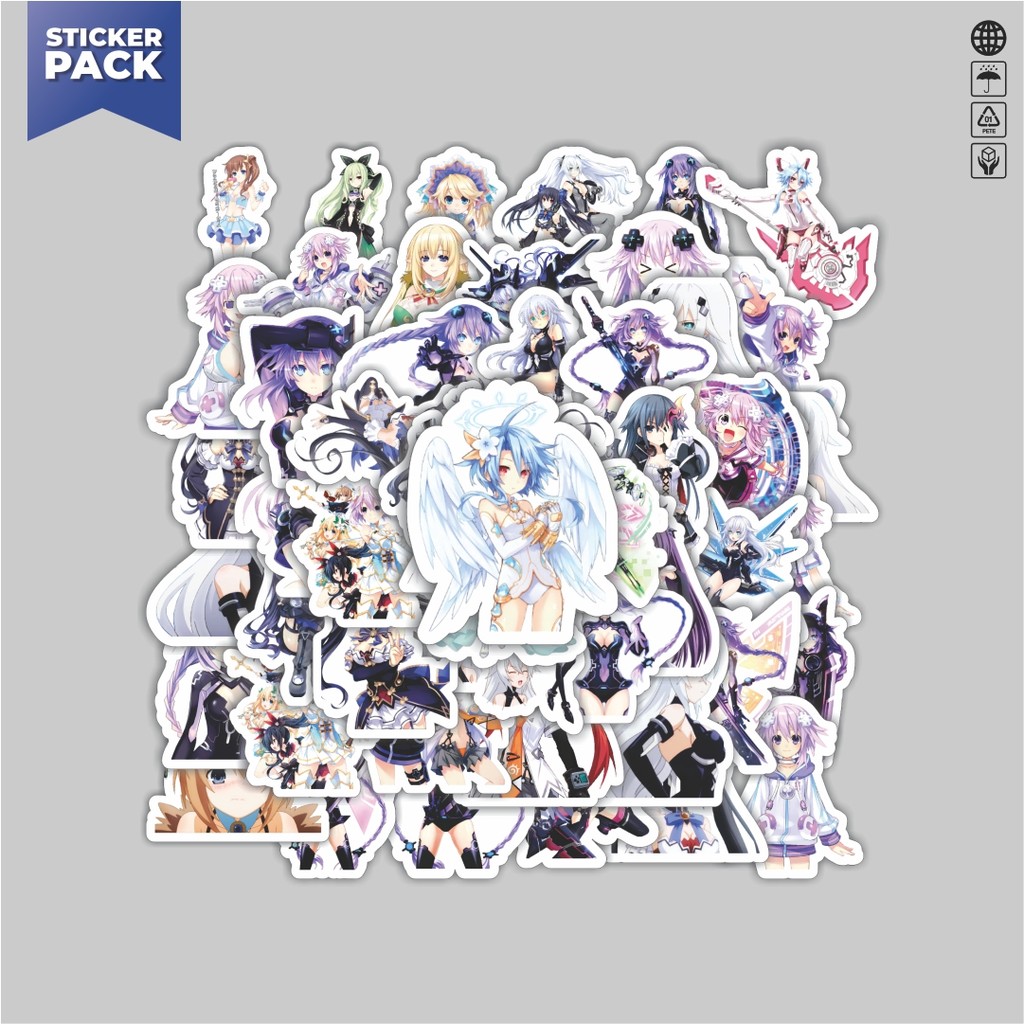 

[100PCS]Stiker Pack Stiker Game Series Neptunia Universe Karakter Mix 3 Aesthetic Vinyl Anti Air Dekorasi Sticker Laptop Buku Journal Koper Helm Casing HP Gitar Helm Skateboard