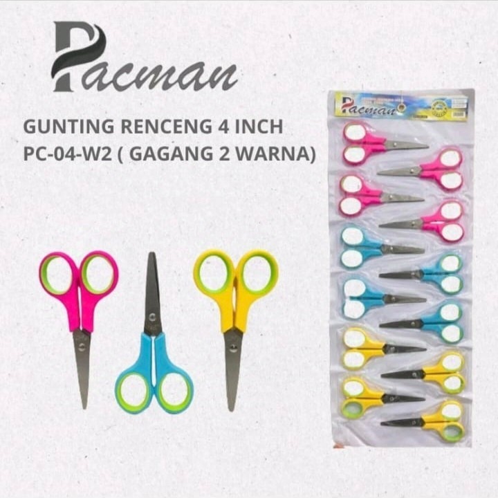 

Gunting Renteng Renceng Pendek 4 Inch Isi 12 Pcs
