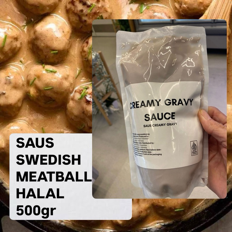 

Saus Swedish Meatball Baso / Saus Steak Creamy Gravy Sauce Halal 500gr Ikea