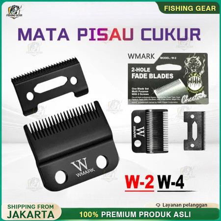 MATA PISAU WMARK W-13 bisa Untuk WAHL ANDIS BLADES W13 CARBON/Wmark Clipper Taper Blade Mata Pisau P