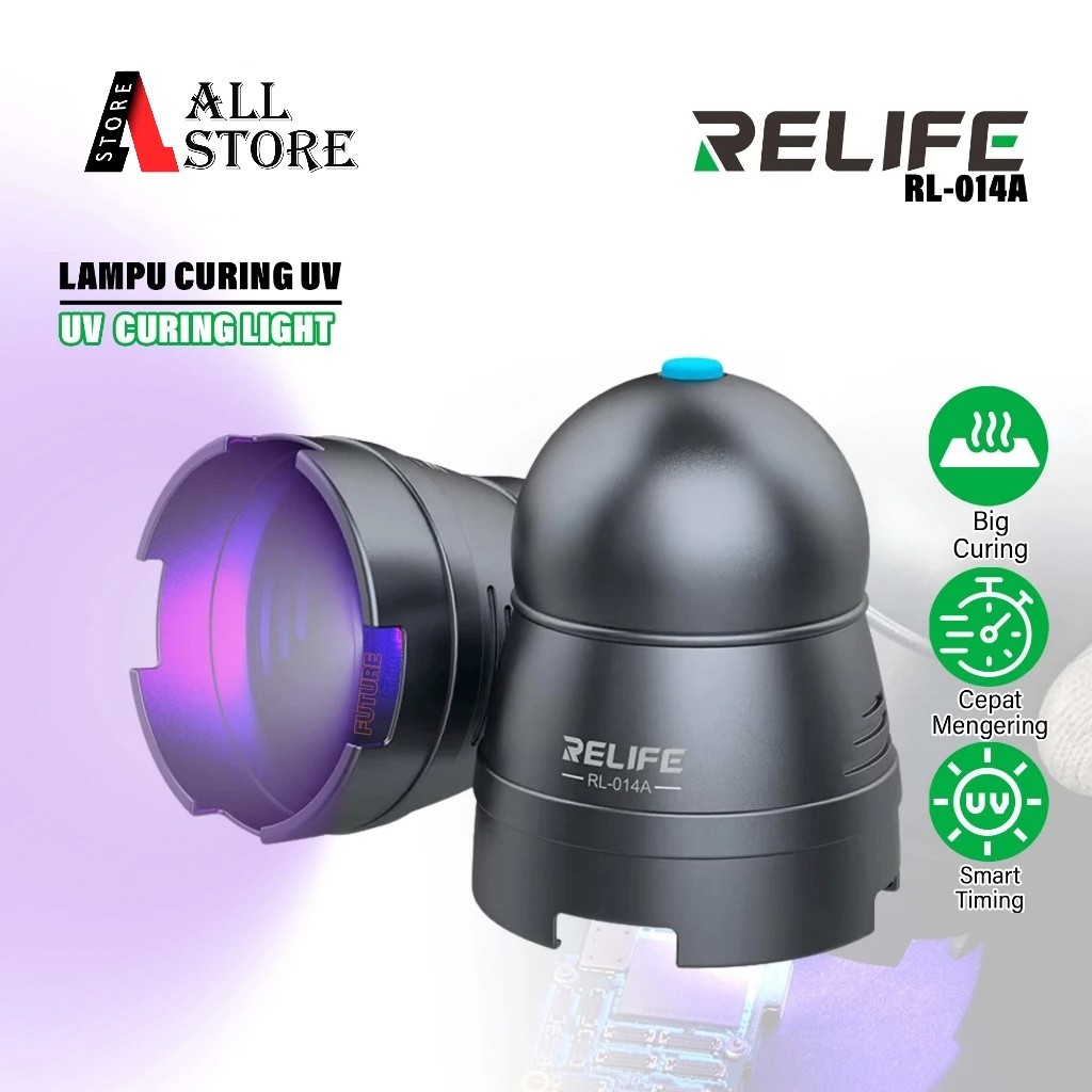 RELIFE RL-014A UV LAMP ( USB SRC) ORIGINAL - LAMPU PENGERING CAT PCB - LAMPU UV PENDETEKSI UANG PALS