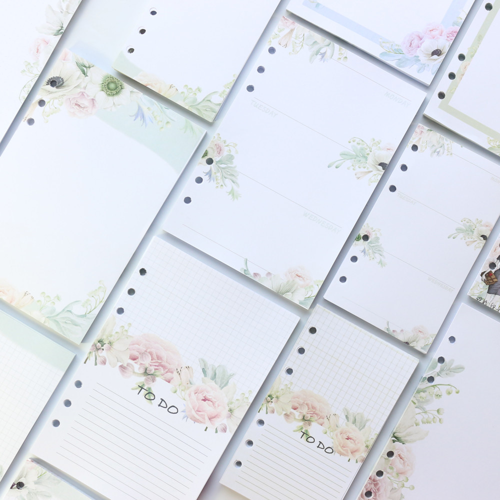 

Domikee original creative cute school refillable notebook paper core stationery,candy 6 hole inner paper for binder planner,A5A6