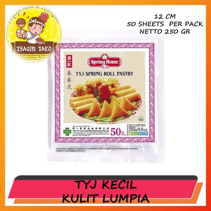 

Kulit lumpia TYJ spring roll / kulit pangsit TYJ / spring roll TYJ pastry halal MUI - KECIL 5'