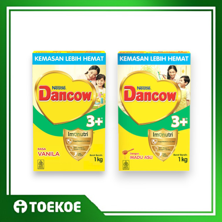 

TOEKOE Susu Dancow 3+ 1kg / 1000gr Rasa Madu Vanila