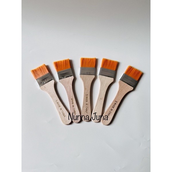 

[MSS] 05 Kuas Nilon / Paint Brush Nylon / Kuas Baking Kue Seni Kerajinan Decoupage Cat Vernish Lem