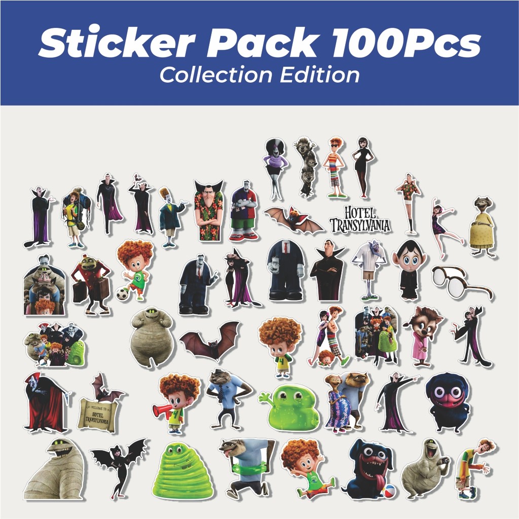 

Hot Stiker Kartun Hotel Transylvania Lucu Anti Air Stikers Berperekat Waterproof Sticker Decal Buat Motor Helm Buku Journal Koper Casing HP Laptop Botol Minum