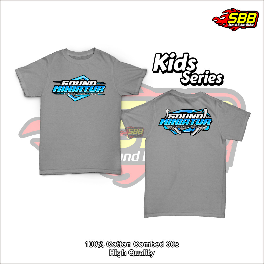 BIANCHATOKO - Baju Kaos Anak Sound Miniatur Katun Combed 