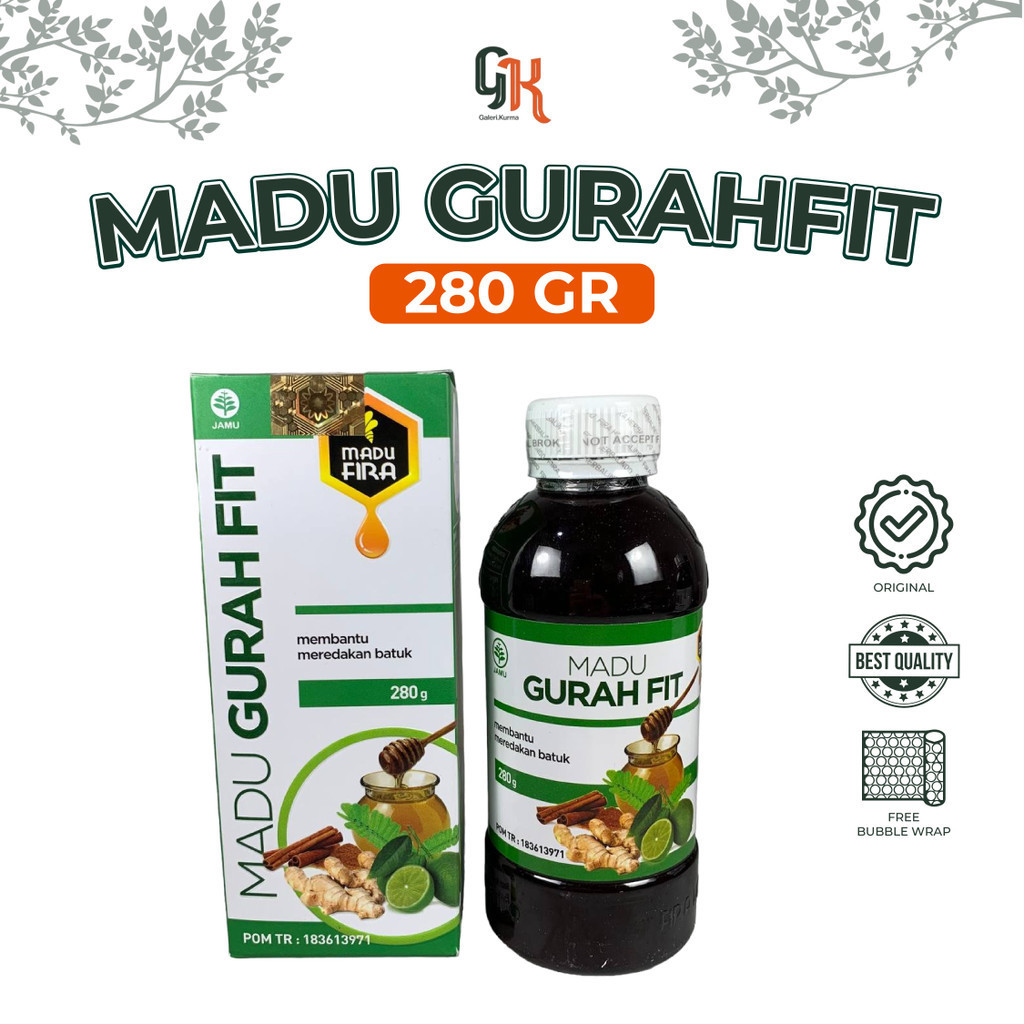 

MADU GURAH FIT HERBAL OBAT FLU BATUK ASMA SINUSITIS ORIGINAL MADU FIRA 280gr