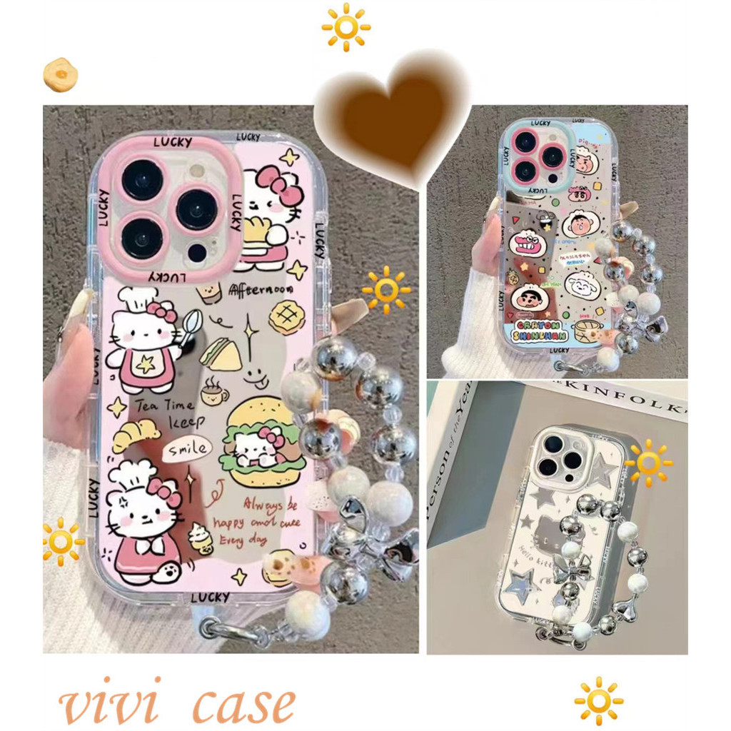 case VIVO Cantik Dengan rantai Casing ponsel cocok untuk VIVO Y93NONE Y50 Y20 Y21 Y15S Y17S Y17 Case