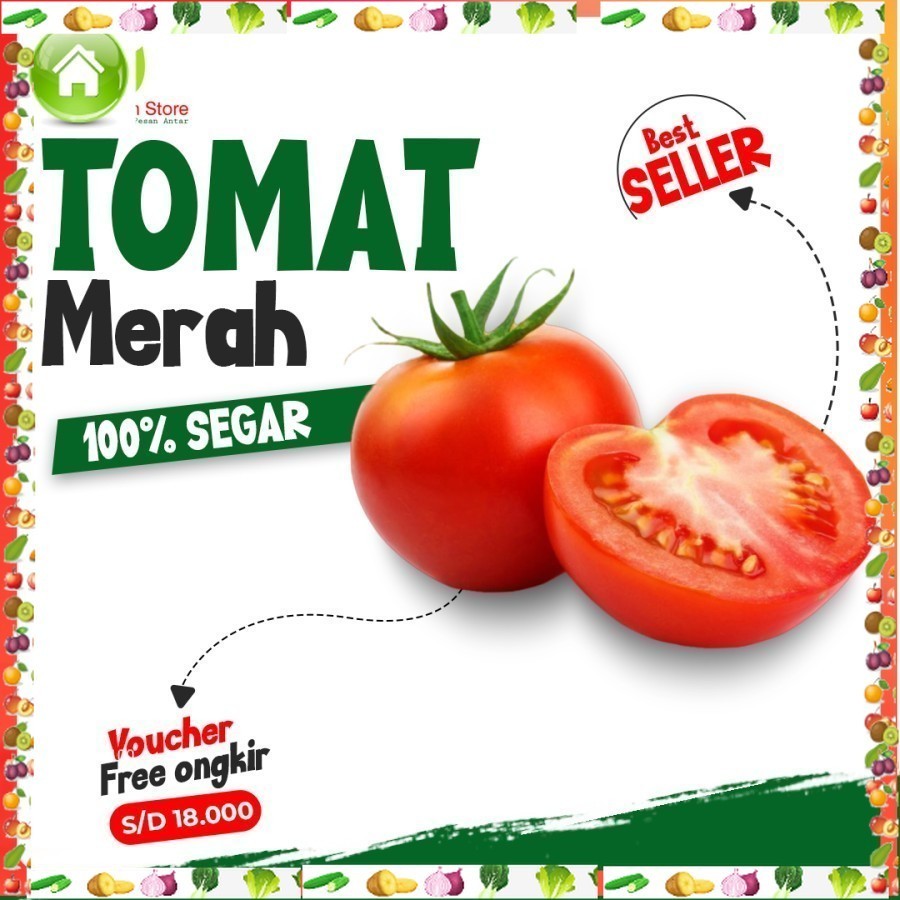 

Tomat merah, Tomat Hijau 500gram Lokal Sayur Mayur Buah Buahan Bersih Fresh