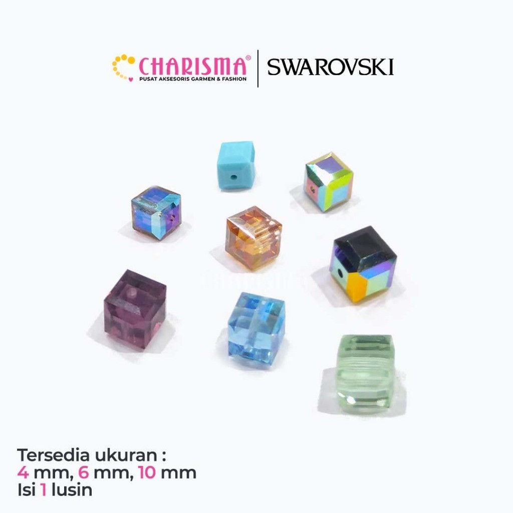 Charisma Swarovski Beads 5601 - Kristal Mutiara Original 4mm, 6mm, 10mm