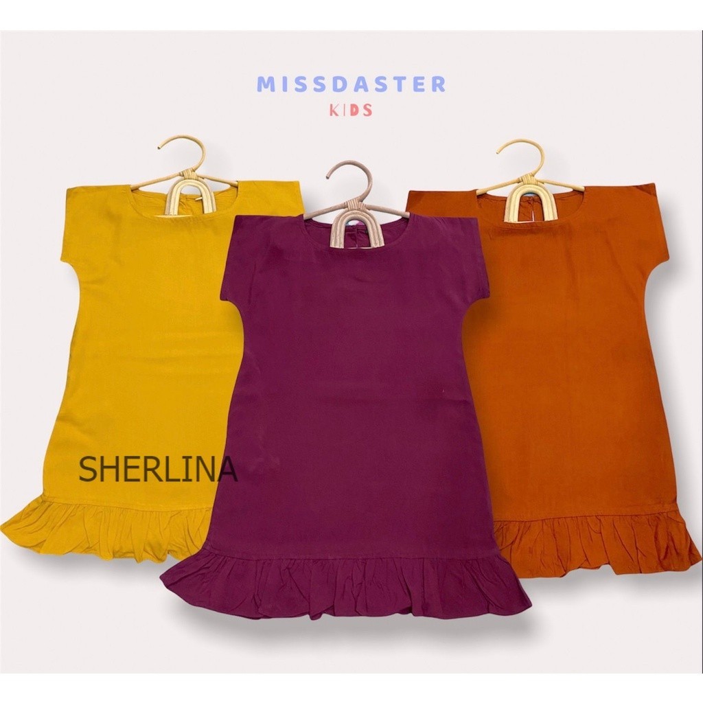 Dress anak rayon polos/ daster anak perempuan / daster anak ( 1-6 tahun ) BUMIL DAN BUSUI