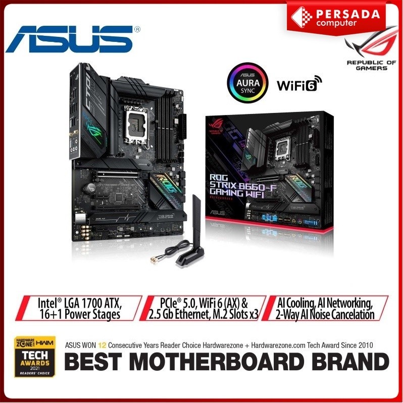 ASUS ROG STRIX B660-F GAMING WIFI | Intel B660 LGA 1700 DDR5 ATX