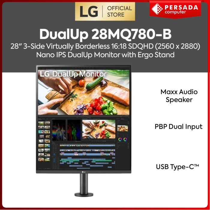 Monitor LG 28MQ780-B 28 SDQHD Nano IPS 2560 x 2880 5ms