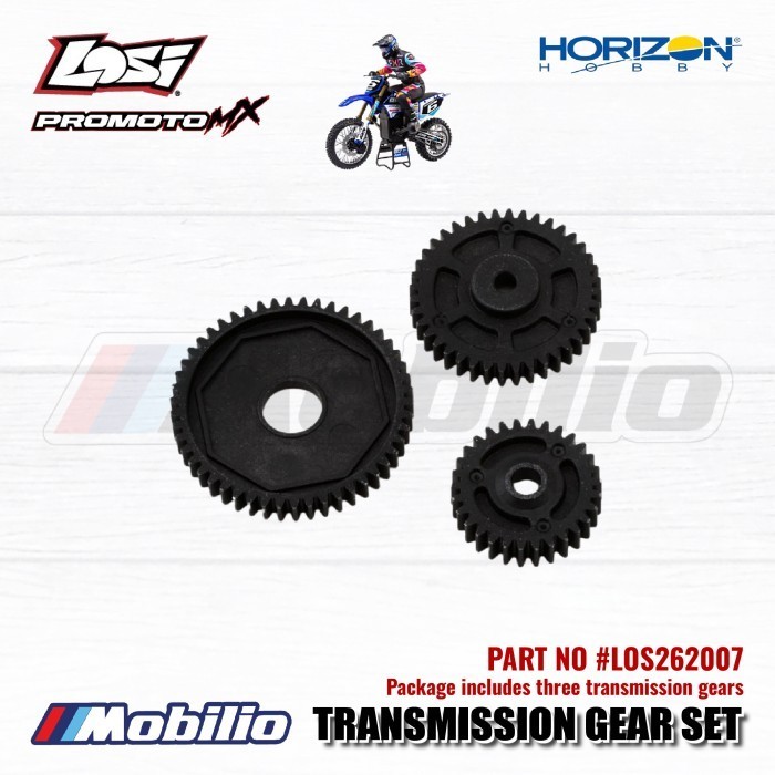 Losi Part #LOS262007 Transmission Gear Set for RC Losi Promoto MX Motorcycle