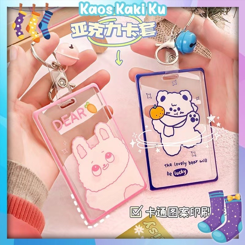 

Name Tag Lanyard ID Card Holder Acrylic Case ID Card Name Card Holder Transparant 3 1017