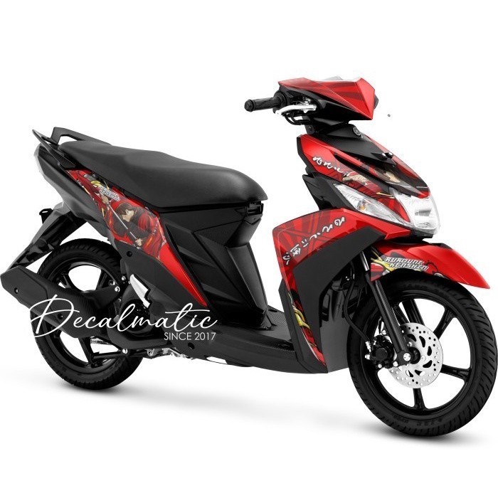 [Decal Anime] Stiker Mio M3 Full Body Decal Mio Z Full Body Variasi Motor Full body Mio125 Samurai X
