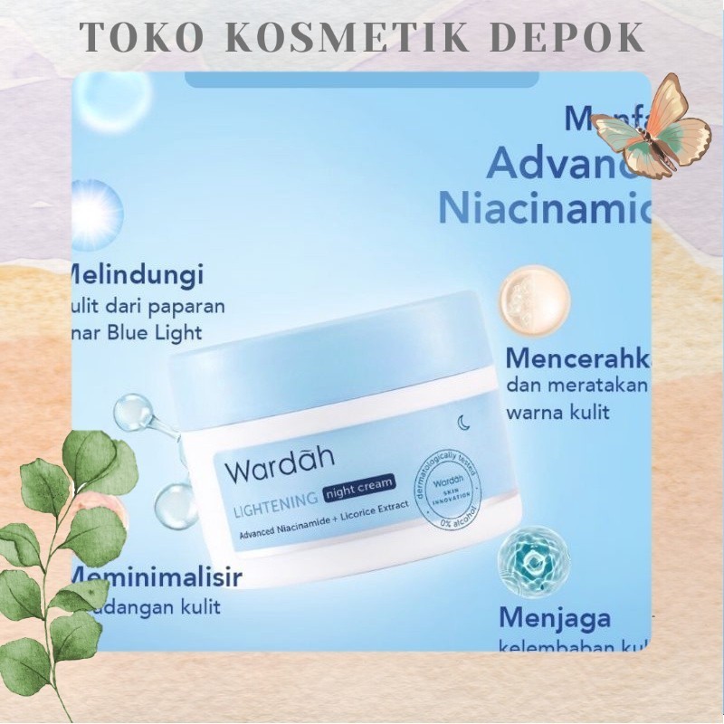 WARDAH LIGHTENING DAY AND NIGHT CREAM | night cream wardah