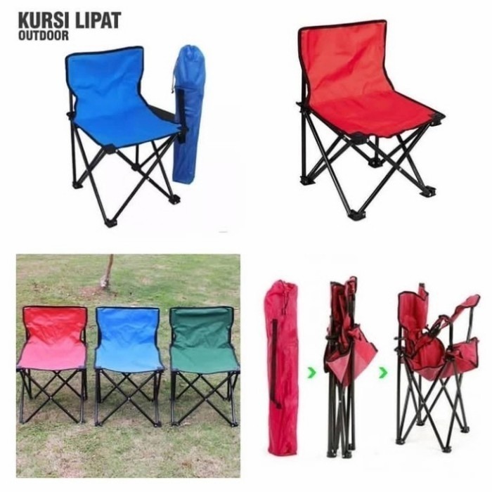 Kursi Lipat Portable Kursi Camping Kursi Mancing Bangku Lipat Bangku Camping Rekreasi -SHENAR