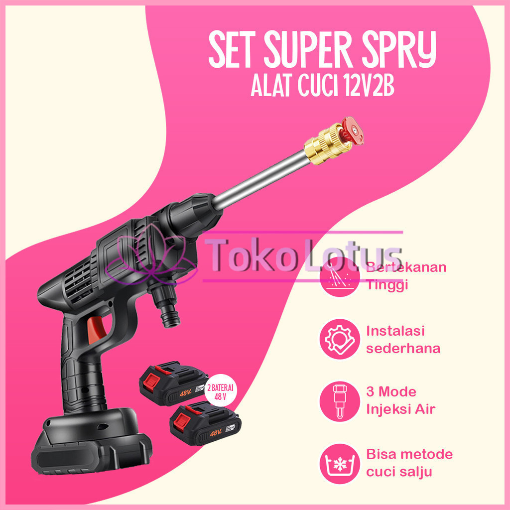 Alat Sprayer Cuci Motor Mobil Mesin Cuci Berkualitas Pompa Mesin Staem Power Spayer Alat Portable Ni
