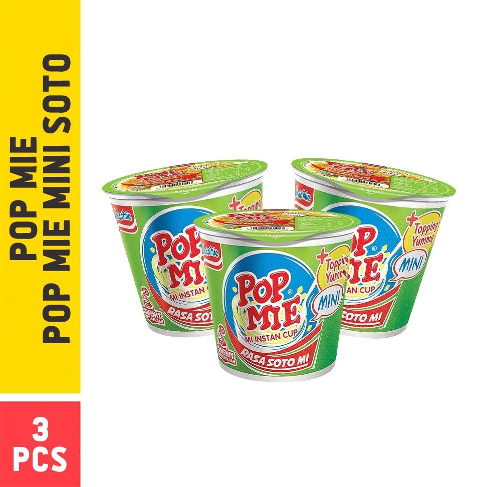 

Pop Mie Mini Kuah Rasa Soto - 3pcs