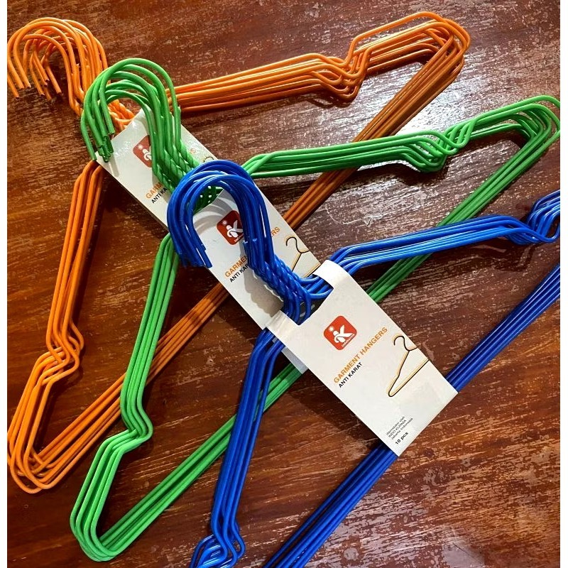 Gantungan baju besi Hanger Baju Tebal Hanger Besi Isi 10