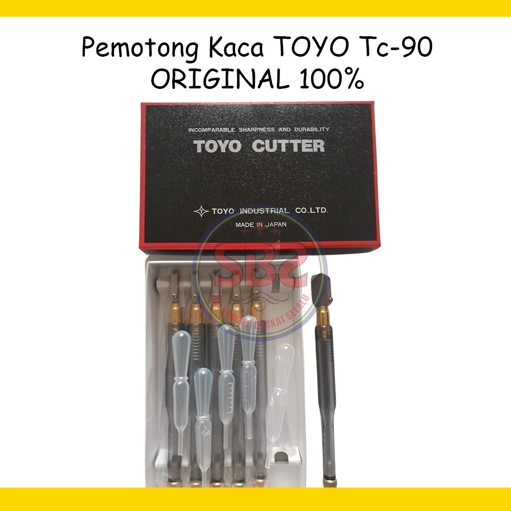 TOYO Pemotong Kaca Toyo TC 90 Asli Alat Pemotong Kaca Original Toyo TC90 Glass Cutter Pisau Kaca