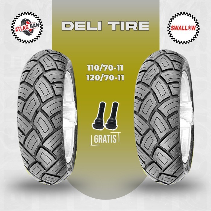 Paket Ban VESPA PRIMAVERA SWALLOW DELI TIRE 110/70 - 120/70 Ring 11