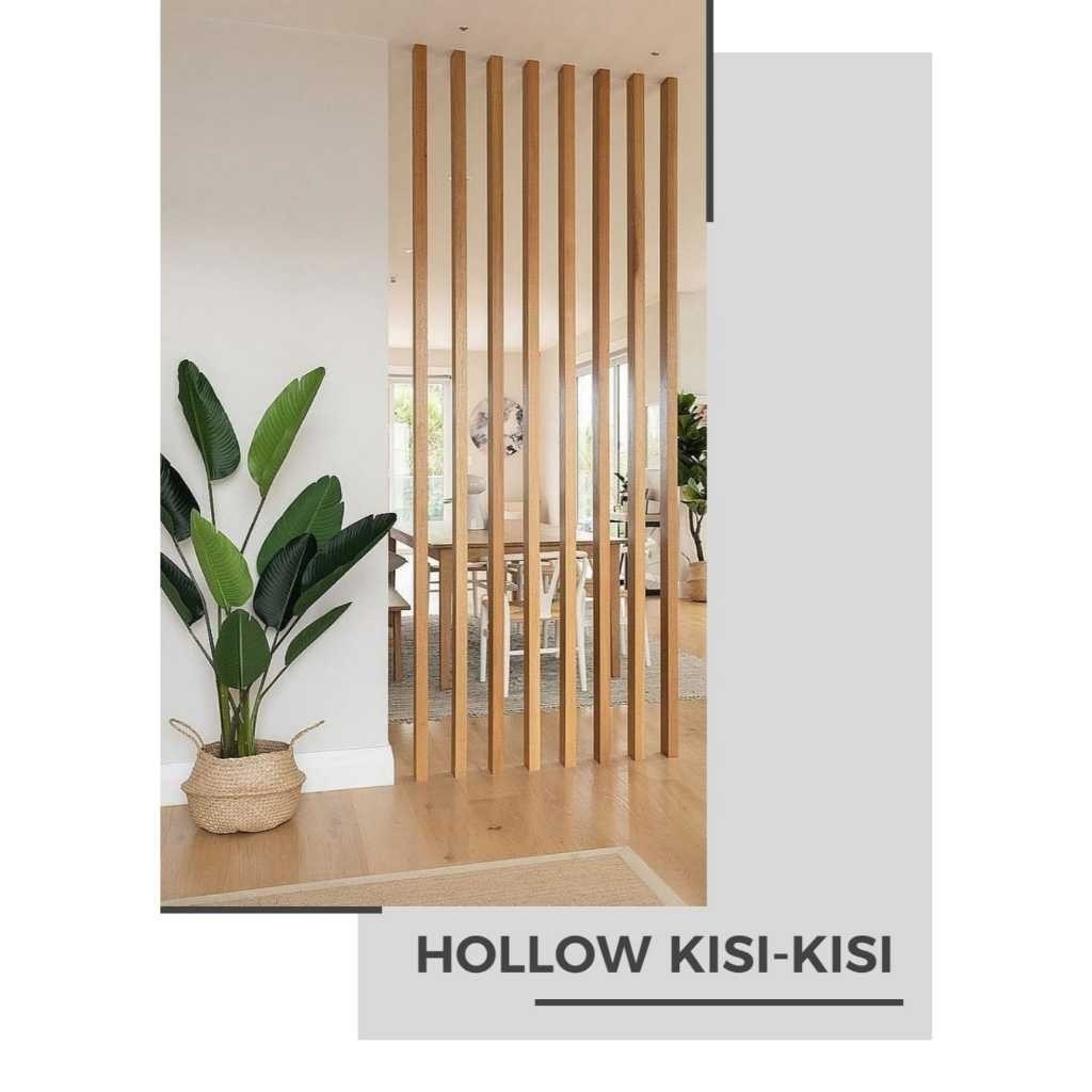 WPC Hollow Panel Kisi Partisi / Holo Pembatas Ruangan Minimalis / Holow WPC Indoor