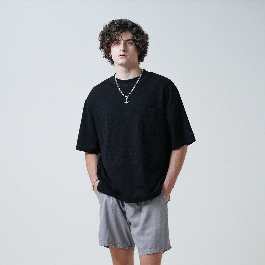 【Ori】 CELCIUS Kaos Lengan Pendek Oversize I31000228C Hitam