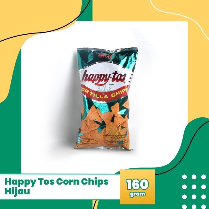 

Happy Tos tortilla chips hijau 160 gram