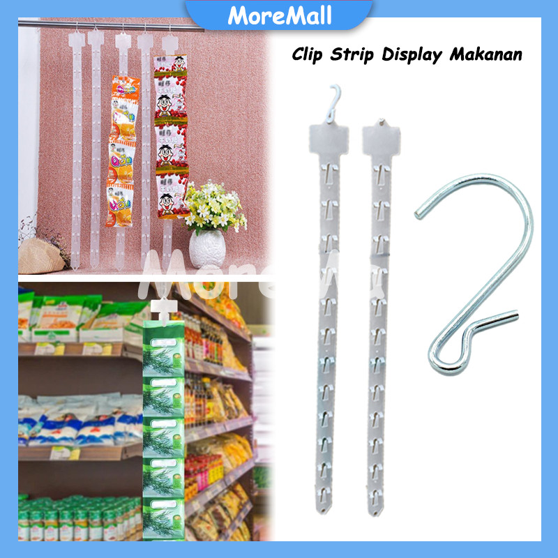 Strip Gantung Display Supermarket/Klip Display Snack