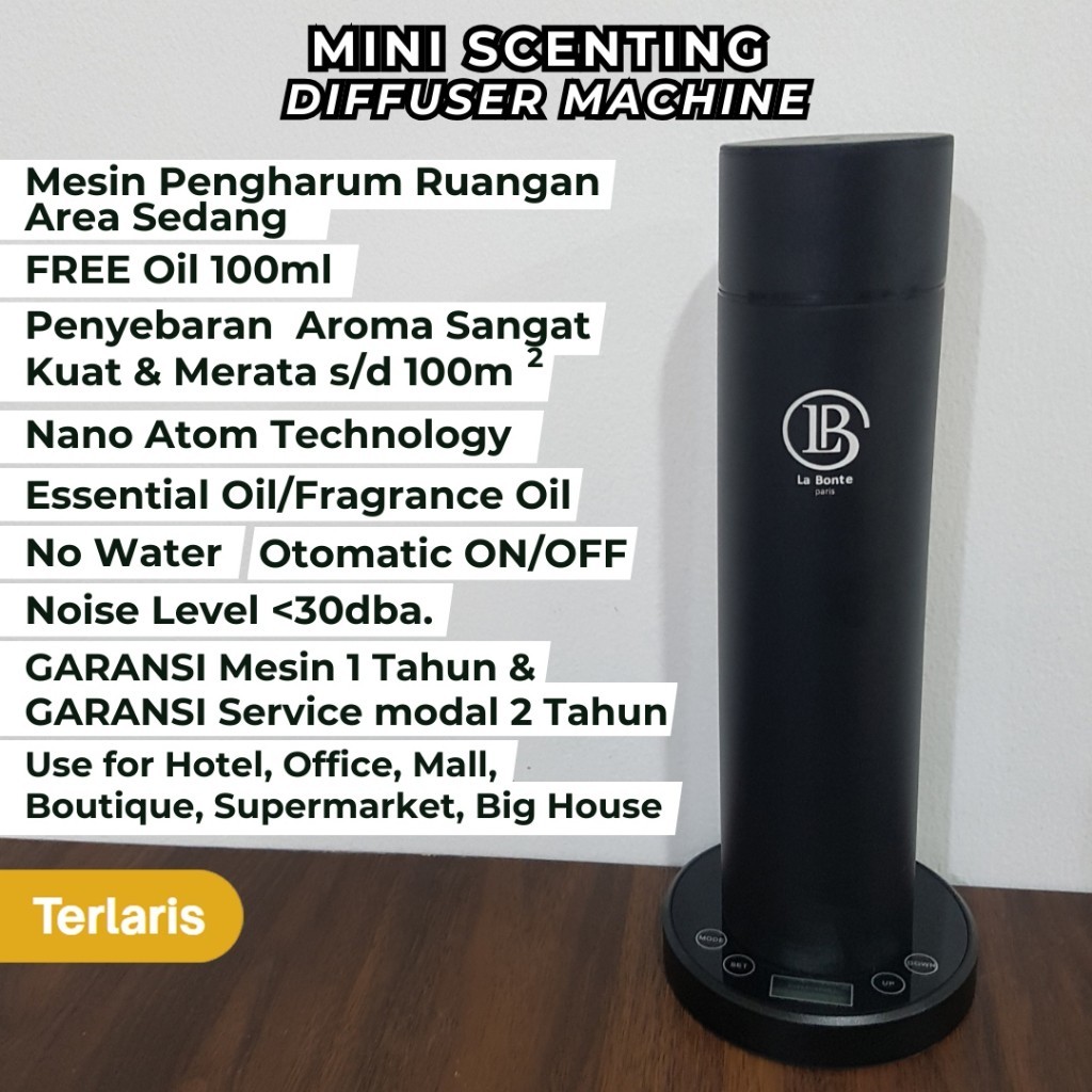 La Bonte Paris Scenting Diffuser Machine Mini Lite Pengharum Ruangan Hotel Elektrik Otomatis