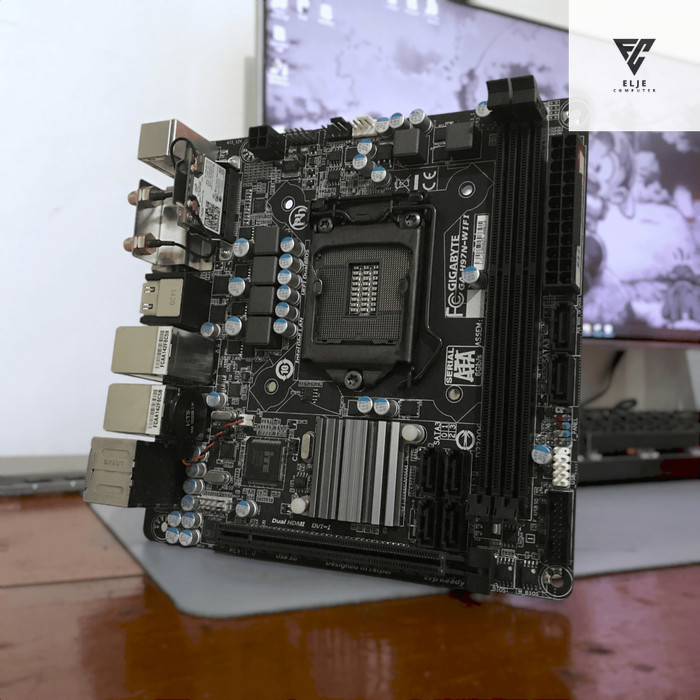 MOTHERBOARD GIGABYTE H97N WIFI ITX LGA 1150 HASWELL (SUPPORT I7 4790K)
