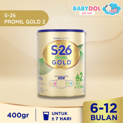 BABYDOL S-26 Promil GOLD Tahap 2 400 Gram Susu Formula Bayi 6-12 Bulan