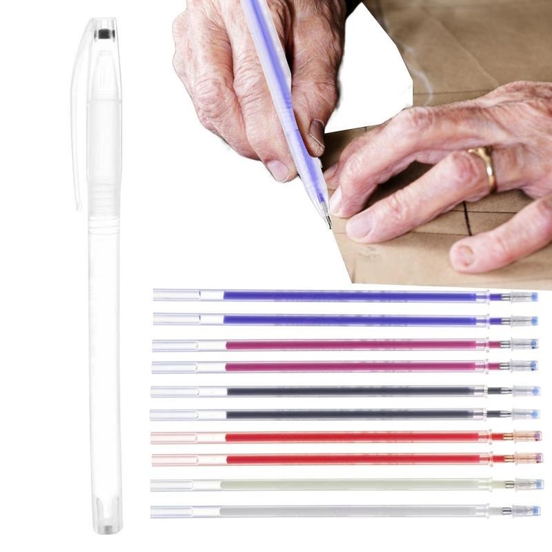 

10Pcs/Set Heat Erasable Magic Marker Pen Temperature Disappearing Fabric Fabric Pens Lines Marking DIY Craft Marker Pen