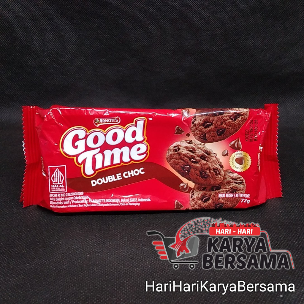 

ARNOTT'S GOOD TIME DOUBLE CHOC CHOCOCHIPS COOKIES 72GR