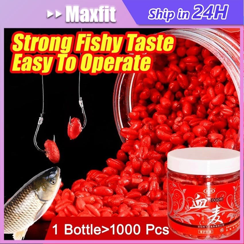 1000Pcs/Set Umpan Pelet Cacing Darah Umpan Ikan Mas Umpan Pancing Pelet Ikan Cacing Darah Merah