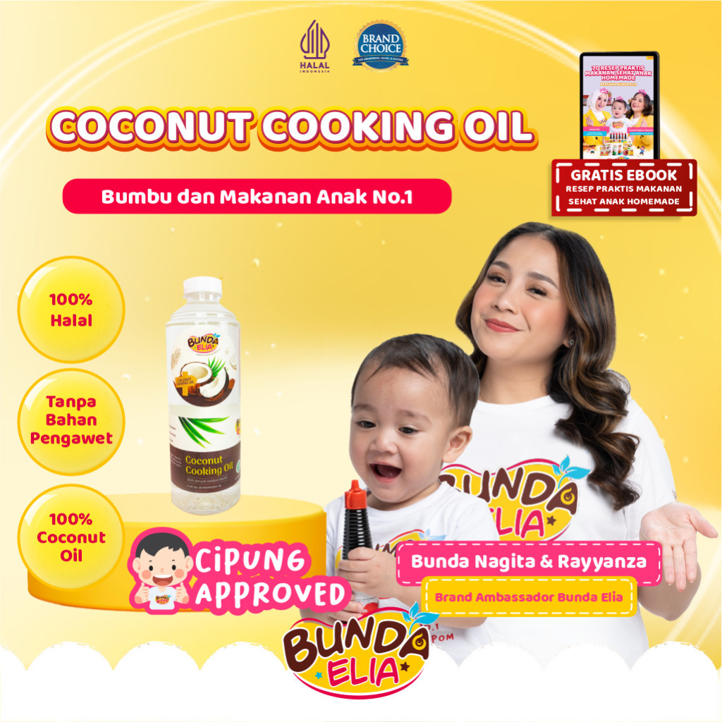 

Bumbu Bunda Elia Coconut Cooking Oil / Minyak MPASI / BB Booster MPASI / CCO / VCO / Lemak MPASI / Minyak Bayi