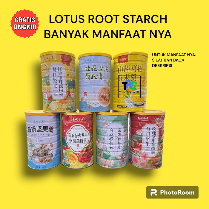 

ou fen lotus root powder bubur akar teratai sarapan diet sehat 500g lengaohun - Qiya Nut