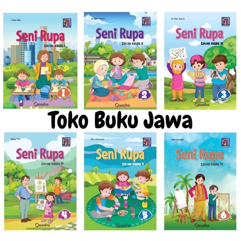 New Buku SD Seni Rupa Kelas 1 2 3 4 5 6 Quadra KM