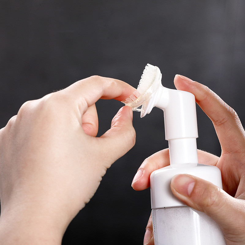 Facial Cleanser Foaming Bottle Mini Foaming Soap and dishwashing gel kitchen Dispenser Clean Brush H