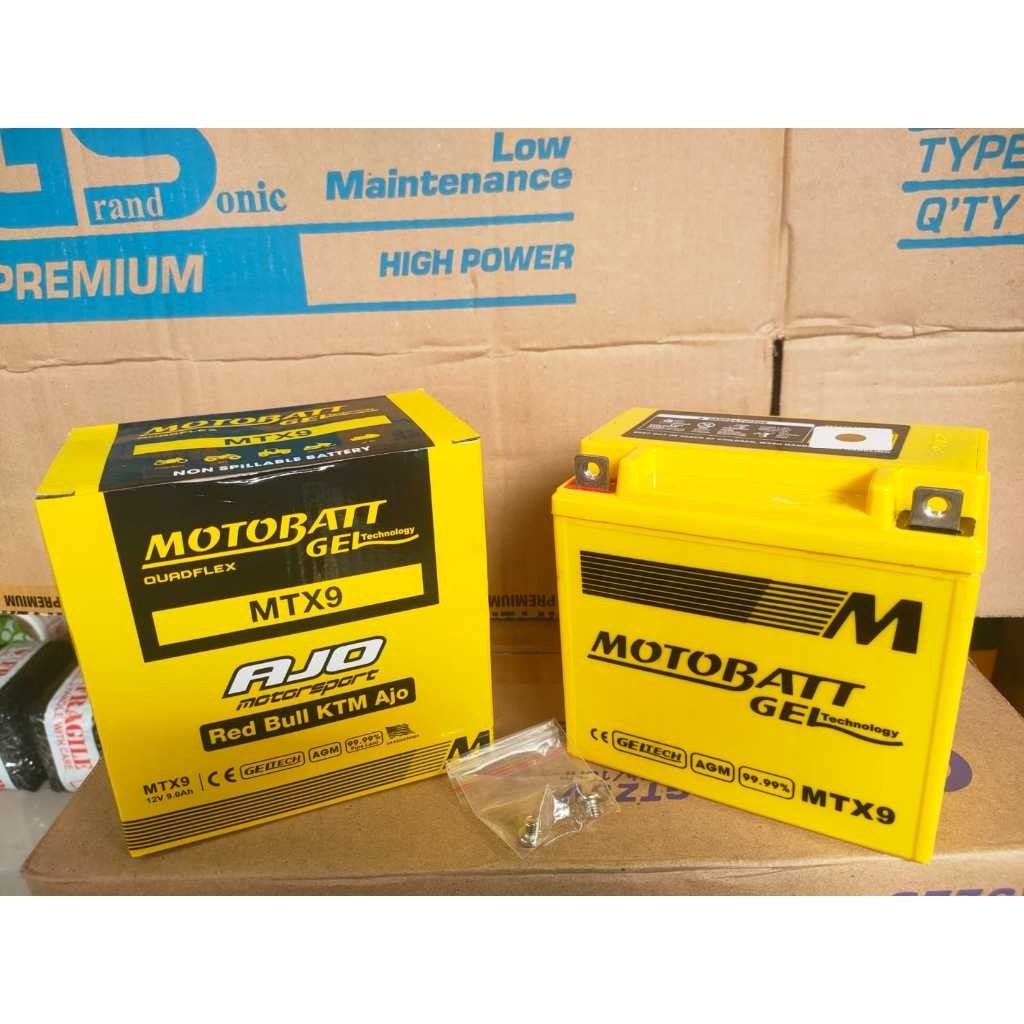 Dijamin ORI AKI MOTOR SUZUKI THUNDER 125 MOTOBATT AKI GEL/AKI KERING MTX9 9AH