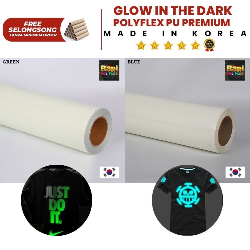 YV89JG POLYFLEX GLOW IN THE DARK GREEN