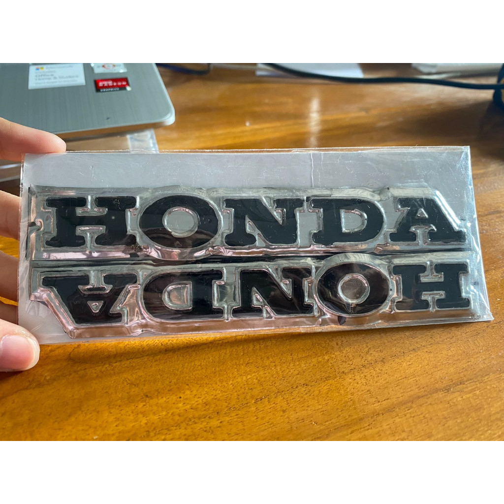 cod aksesoris sepeda motor Emblem Tangki Honda CB 125 Bahan Plat Bagus